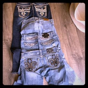 True religion, lucky brand, 2 miss me jeans